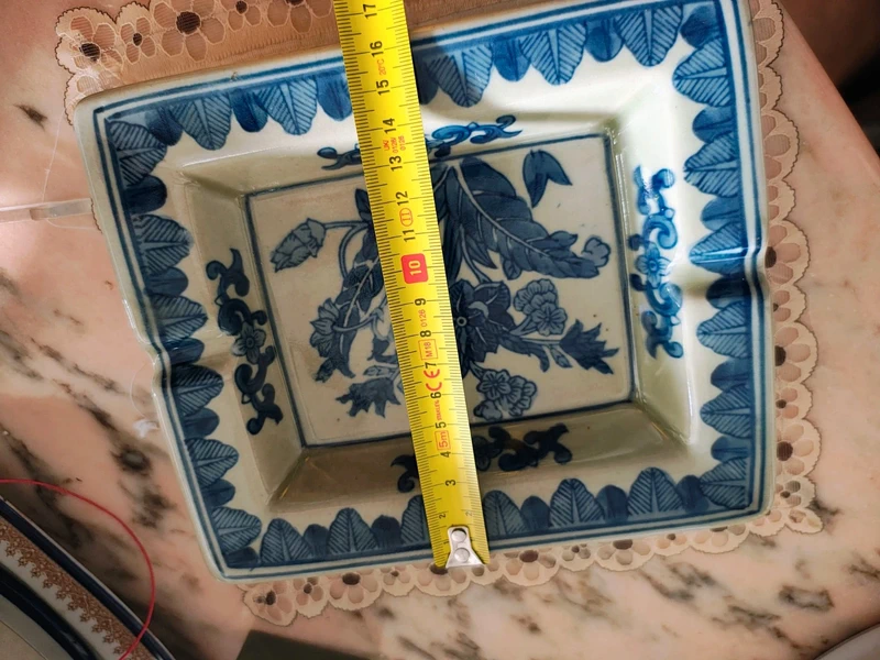 posacenere porcellana decoro blu dipinto a mano posacenere porcellana decoro blu dipinto a mano