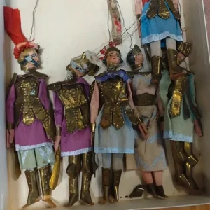 set marionetta antica pupo siciliano per teatrino