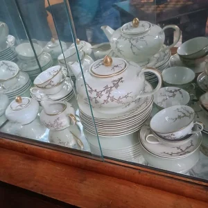 servizio da thè tè verbano laveno italy dipinto a mano