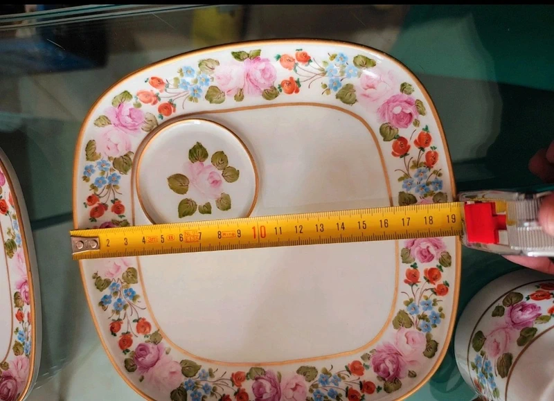 tazza con piattino quadrato dipinta a mano langenthal tazza con piattino quadrato dipinta a mano langenthal