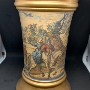 vaso vittoriano italiana ceramiche fiorentine decoro giotto