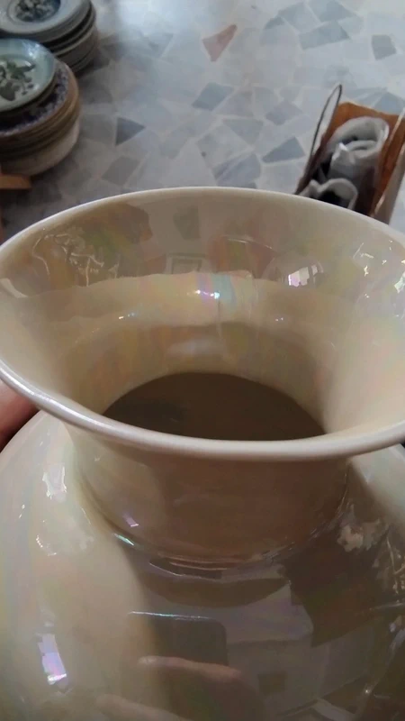 vaso porcellana iridescente marchio verbano italy vaso porcellana iridescente marchio verbano italy
