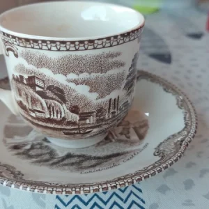 tazza caffè con piattino old britain castles johnson bros england