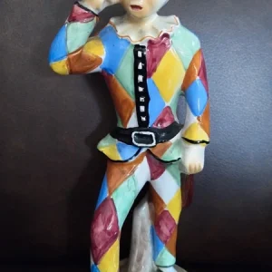 arlecchino in ceramica pubblicitario vintage squibb anatesol