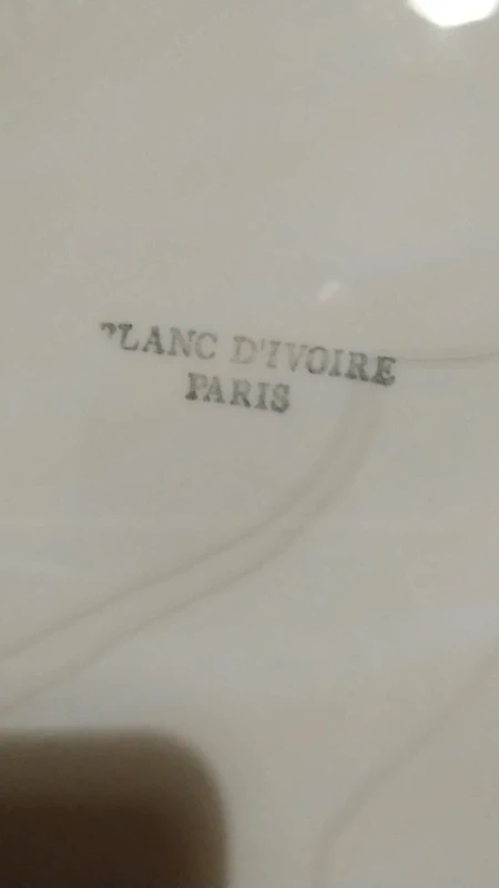 set 6 piatto piano antico ceramica blanc d'ivoire paris france set 6 piatto piano antico ceramica blanc d'ivoire paris france
