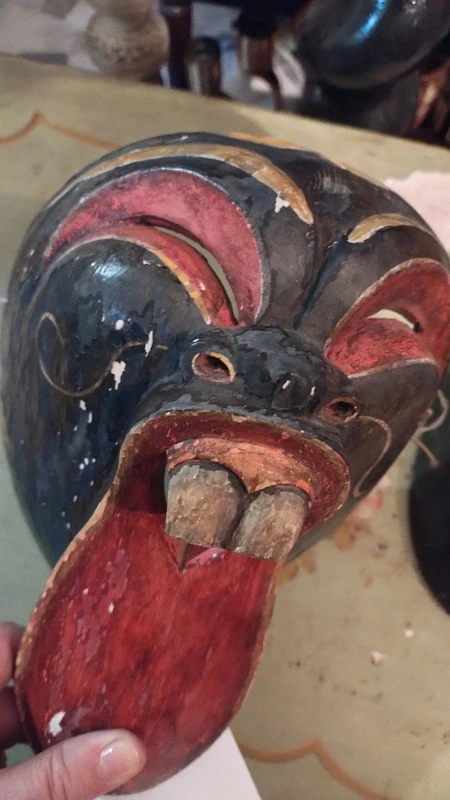maschera in legno bali dipinta a mano maschera in legno bali dipinta a mano