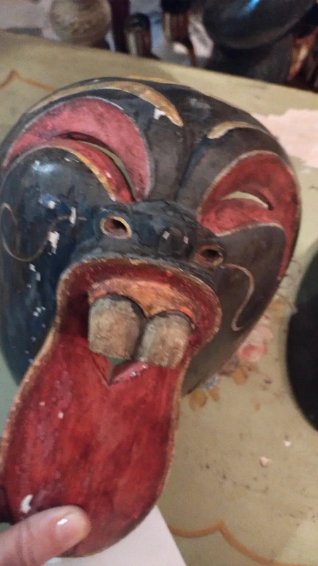 maschera in legno bali dipinta a mano maschera in legno bali dipinta a mano