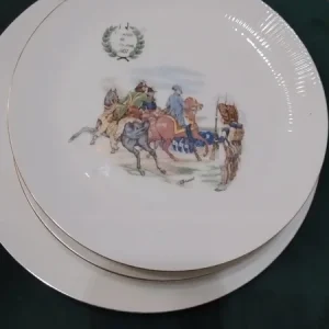 servizio set piatto portata con 5 piatti dessert battaglia napoleone