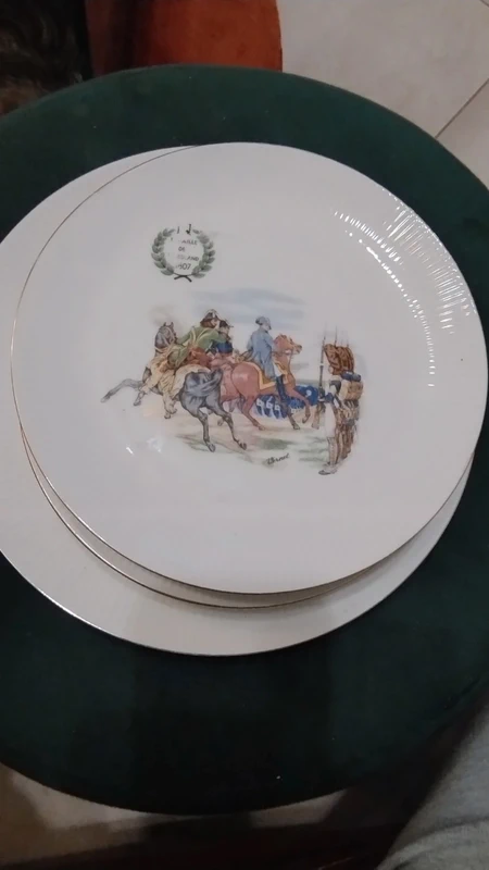 servizio set piatto portata con 5 piatti dessert battaglia napoleone servizio set piatto portata con 5 piatti dessert battaglia napoleone
