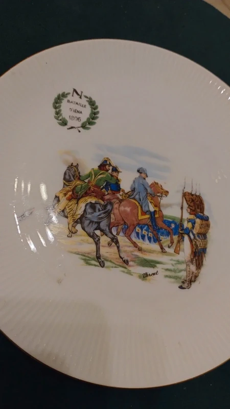 servizio set piatto portata con 5 piatti dessert battaglia napoleone servizio set piatto portata con 5 piatti dessert battaglia napoleone