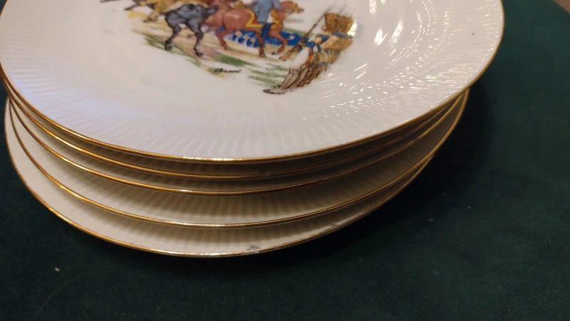 servizio set piatto portata con 5 piatti dessert battaglia napoleone servizio set piatto portata con 5 piatti dessert battaglia napoleone