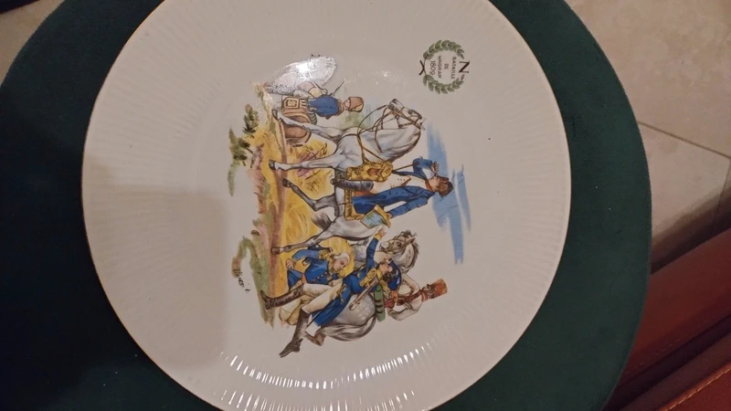 servizio set piatto portata con 5 piatti dessert battaglia napoleone servizio set piatto portata con 5 piatti dessert battaglia napoleone