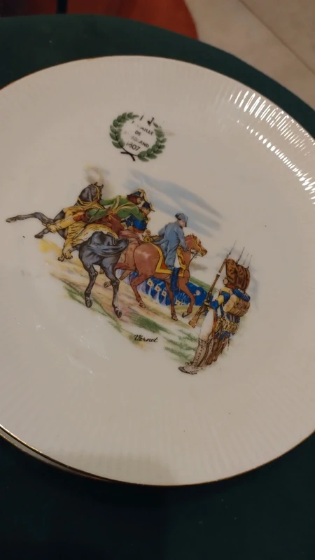 servizio set piatto portata con 5 piatti dessert battaglia napoleone servizio set piatto portata con 5 piatti dessert battaglia napoleone