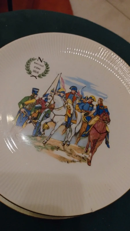 servizio set piatto portata con 5 piatti dessert battaglia napoleone servizio set piatto portata con 5 piatti dessert battaglia napoleone