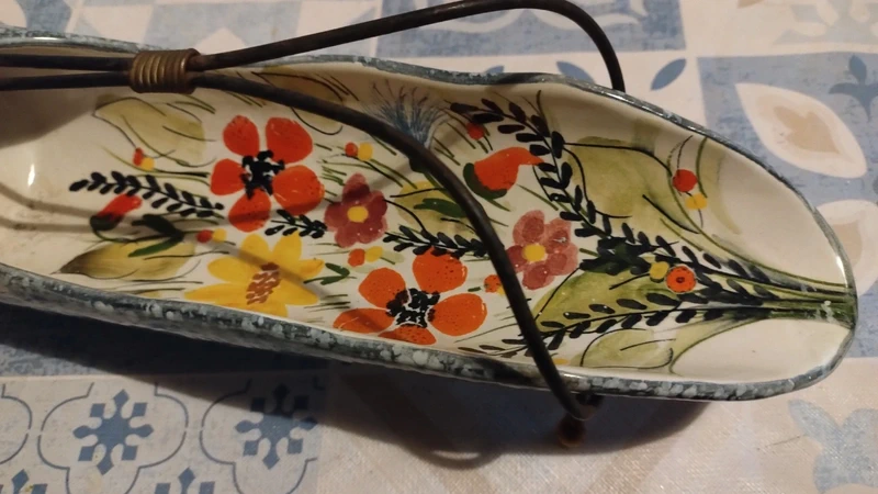 porta grissini in ceramica firma rometti anni '50 vintage porta grissini in ceramica firma rometti anni '50 vintage