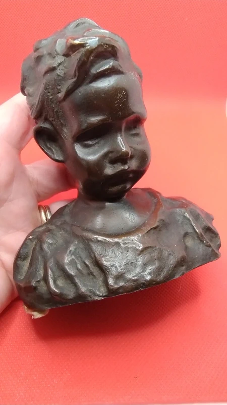 busto bambino ragazzo in bronzo antico busto bambino ragazzo in bronzo antico