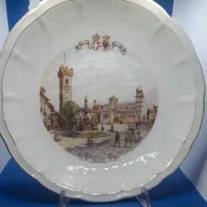 servizio piatti richard ginori 1919 decorato mano città redente
