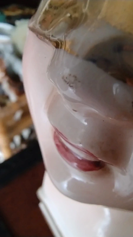 busto donna dea bendata anni 50 ceramica policroma busto donna dea bendata anni 50 ceramica policroma