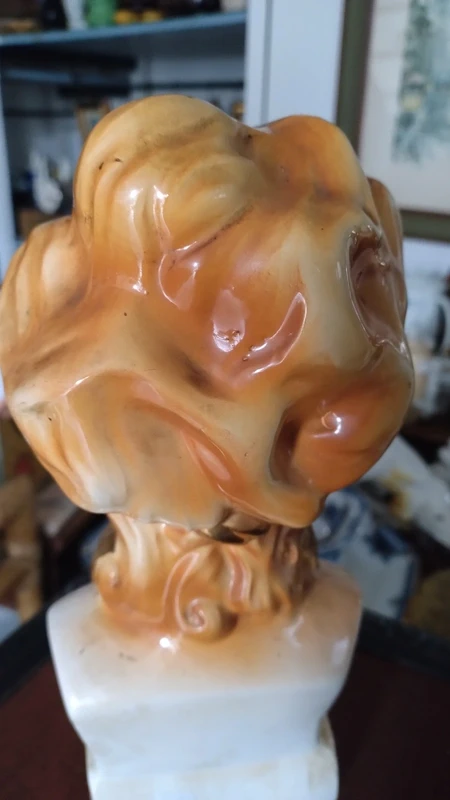 busto donna dea bendata anni 50 ceramica policroma busto donna dea bendata anni 50 ceramica policroma