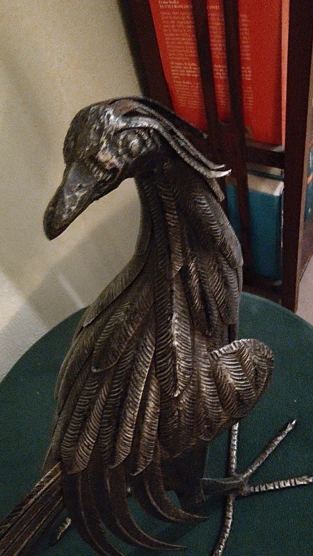 vintage scultura di gallo in ferro battuto lavorato vintage scultura di gallo in ferro battuto lavorato