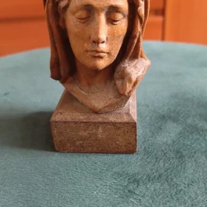 scultura in legno testa di gesù cristo (copia)
