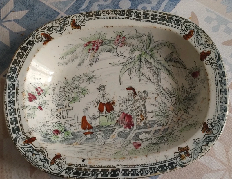 piatto orientale antico del 1800 pekin b&h piatto orientale antico del 1800 pekin b&h