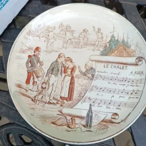 piatto decorativo musica lirica le chalet terre de fer