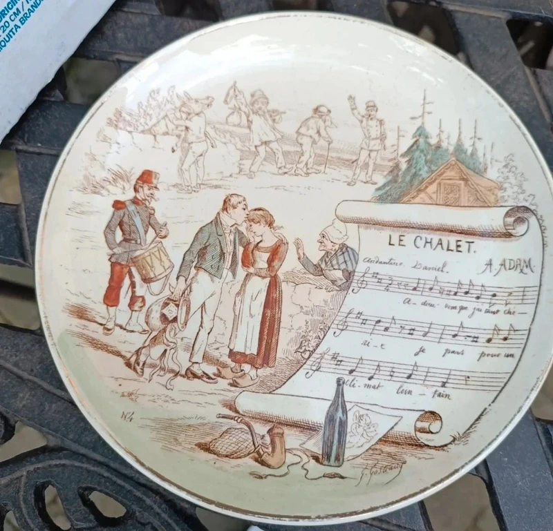 piatto decorativo musica lirica le chalet terre de fer piatto decorativo musica lirica le chalet terre de fer