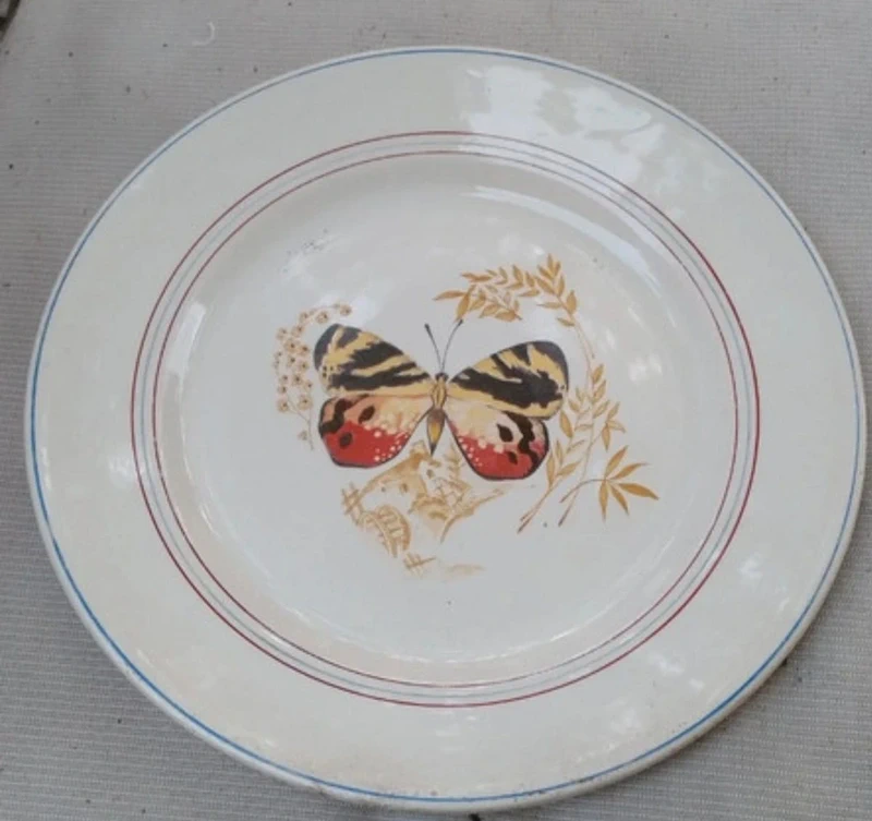 piatto farfalla marchio s.c. richard italy piatto farfalla marchio s.c. richard italy
