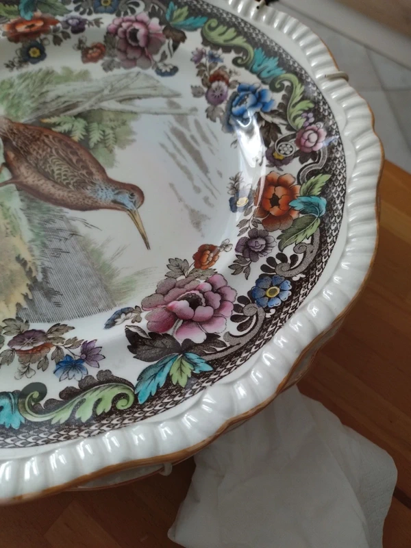 set piatti copeland spode england uccelli selvatici set piatti copeland spode england uccelli selvatici