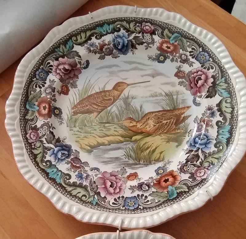 set piatti copeland spode england uccelli selvatici set piatti copeland spode england uccelli selvatici