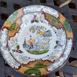 servizio antico piatti decoro siam mondovì italia
