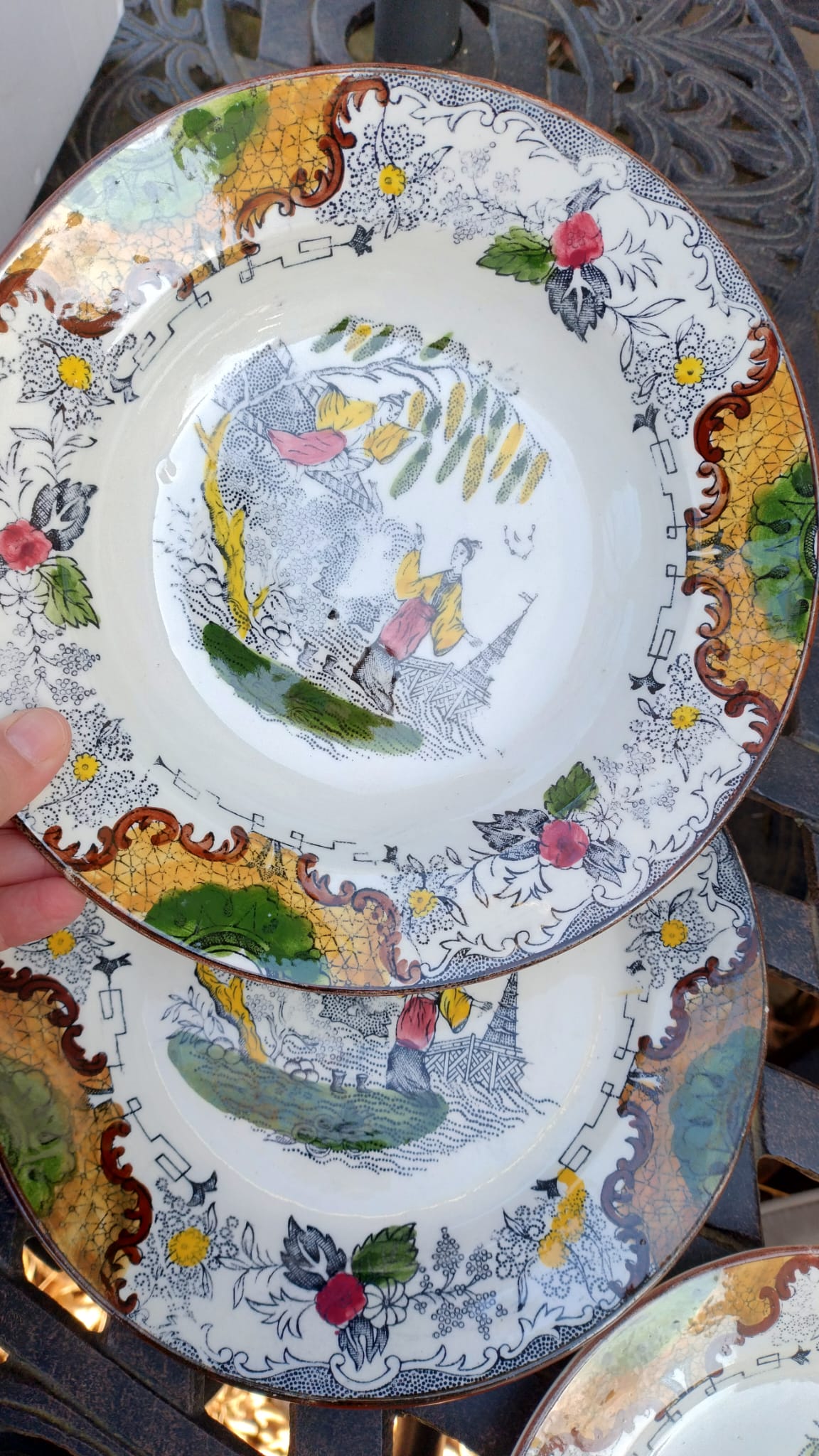 servizio antico piatti decoro siam mondovì italia servizio antico piatti decoro siam mondovì italia