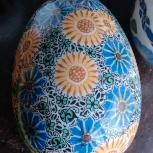 scatola portagioie porcellana a forma di uovo anfitrite fiore iris (copia)