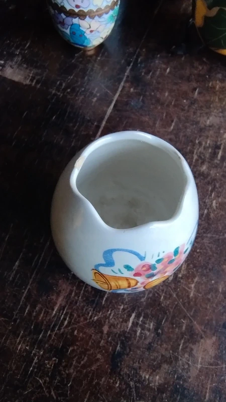 uovo "rotto" vaso cachepot ceramica italy uovo "rotto" vaso cachepot ceramica italy
