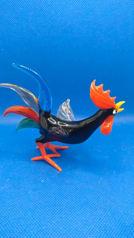 gallo in miniatura vetro murano italy gallo in miniatura vetro murano italy
