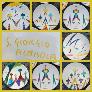 collezione n.6 piatto grioni 1981 san giorgio albisola italia