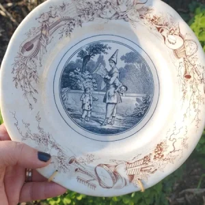coppia piatto antico primi 900 serie comedia di villeroy & boch
