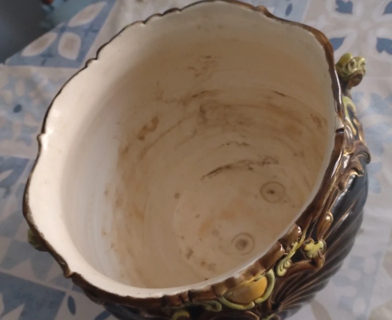 vaso cachepot maiolica julius dressler art noveau vaso cachepot maiolica julius dressler art noveau