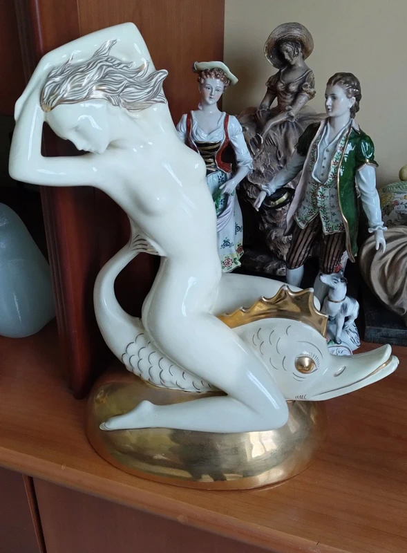 sirena nereide ceramica anni '30 saca sesto fiorentino gio ponti sirena nereide ceramica anni '30 saca sesto fiorentino gio ponti