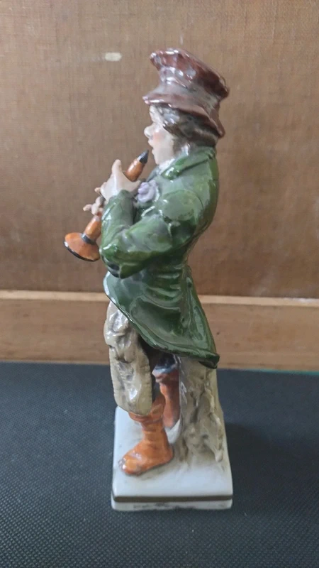 statuina musicista di strada vintage germania saxe statuina musicista di strada vintage germania saxe