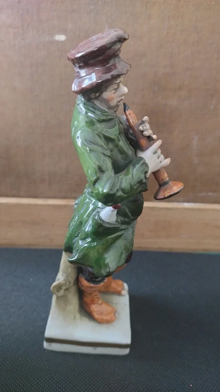 statuina musicista di strada vintage germania saxe statuina musicista di strada vintage germania saxe