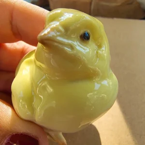 hutschenreuther germany pulcino giallo porcellana
