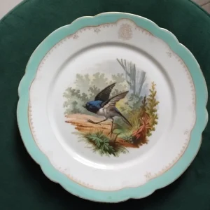 piatto decoro uccelli marchio richard ginori italy (copia)