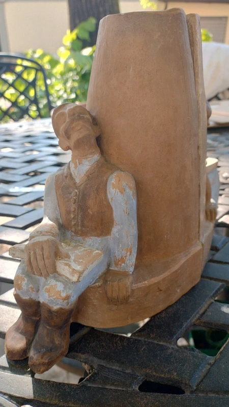 coppia fermalibro artigianale terracotta firmati komoves ungheria coppia fermalibro artigianale terracotta firmati komoves ungheria