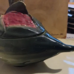 ceramica d'epoca, scultura limone barbotine , ceramista italy numerato (copia)