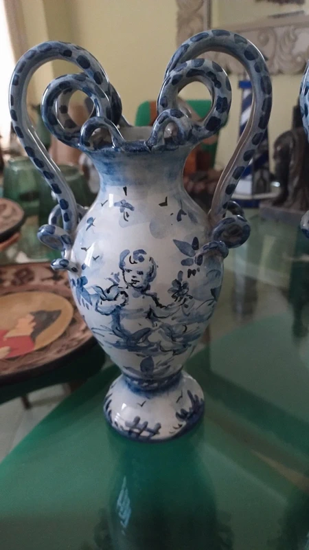 coppia vaso anfora angelo aima ceramica albisola italy coppia vaso anfora angelo aima ceramica albisola italy