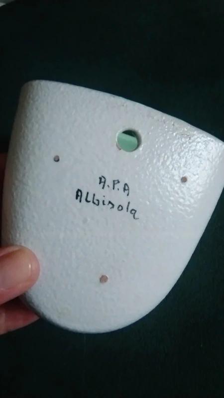 a.p.a. albisola di lina poggi assalini vaso vasetto da appendere a.p.a. albisola di lina poggi assalini vaso vasetto da appendere