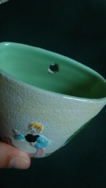 a.p.a. albisola di lina poggi assalini vaso vasetto da appendere a.p.a. albisola di lina poggi assalini vaso vasetto da appendere