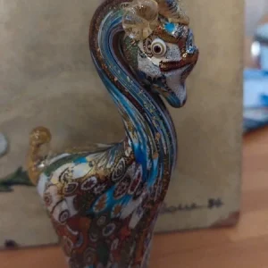ippopotamo in vetro murano murrine millefiori e oro puro (copia)